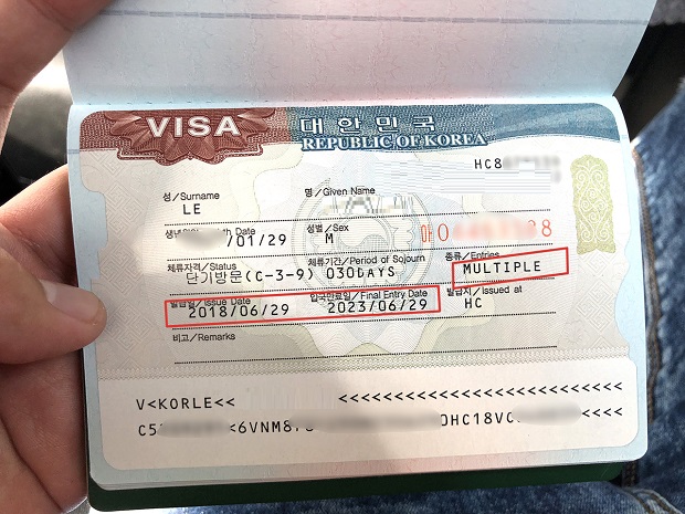 Cách xin visa đi hàn quốc 5 năm, 10 năm