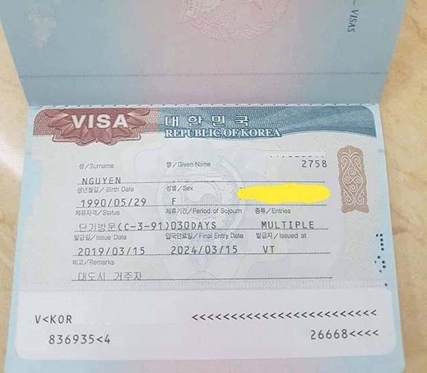 Hồ sơ làm visa Hàn Quốc khẩn