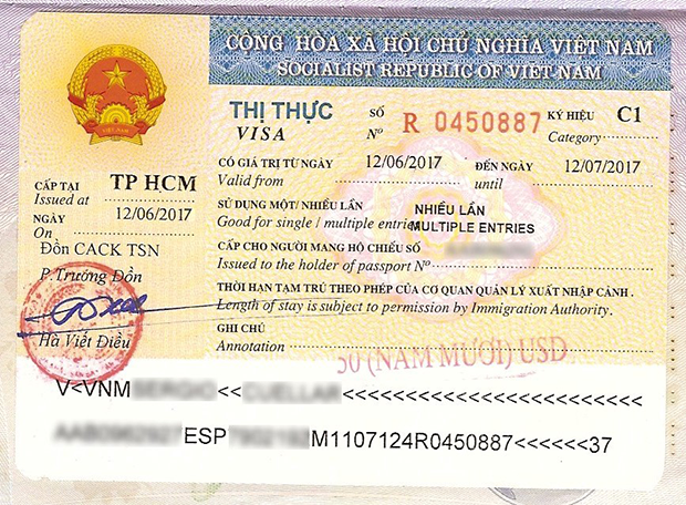 Thủ tục làm visa cho người Hàn Quốc tại Việt Nam
