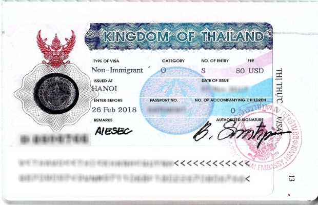 làm visa Thái Lan 